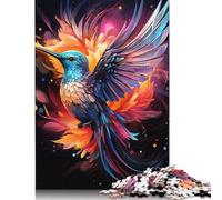 Colourful Hummingbirds 1000 Pieces Puzzles Wooden Puzzle for Teenager Funny Jigsaw Puzzles 1000pcs (75x50cm)