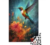 Colourful Hummingbirds Puzzles 1000 Pieces Wooden Puzzles for Adults And Teenager Family Game Christmas Eve Gifts 1000pcs (38x26cm)