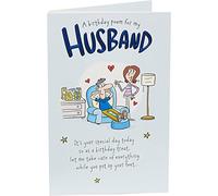 Colourful Humorous Husband Birthday Card