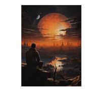Colourful Jigsaw Puzzle for Adults, Astronaut Lost on Planet, 500 PCS