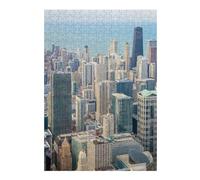 Colourful Jigsaw Puzzle for Adults, Chicago Skyline, 300 PCS