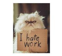 Colourful Jigsaw Puzzle for Adults, I Hate Work, 500 PCS