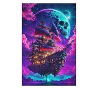 Colourful Jigsaw Puzzle for Adults, Pirate Ship Dreamscape -1, 1000 PCS