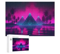 Colourful Jigsaw Puzzle for Adults, Retrofuturistic Ecstasy, 300 PCS