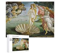 Colourful Jigsaw Puzzle for Adults, The Birth of Venus, 500 PCS | For adults: Jigsaw Puzzle for Adults - gift for puzzle lovers with quiet evening activity.