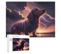Colourful Jigsaw Puzzle for Adults, Thundering Dog Majesty -4, 500 PCS | A flexible puzzle activity - focused tabletop leisure at your own pace.