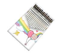 Colourful Kalimba 17 Keys Wooden Portable Finger Piano Beginners Professional Painted Thumb Piano Thumb Piano (Color : 1-8)