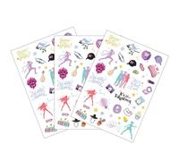 Colourful Kpop Tattoos Stickers, Waterproof Fake Temporary Kids Tattoos with Transfer Film, Long-Lasting Demon Hunter Stickers Tattoo for K Pop Merch Party Cosplay