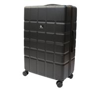 Colourful Lightweight Hard Shell ABS Suitcase 360 Degree Spinning Wheels - Quality Luggage - Black - 31" Large