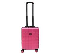 Colourful Lightweight Hard Shell ABS Suitcase 360 Degree Spinning Wheels - Quality Luggage - Pink - 20" Small