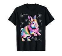 Colourful Lionhead Rabbit T-Shirt
