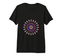 Colourful Mandala Meditation Symbol Decoration Premium T-Shirt