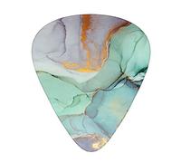 Colourful Marble 12-Pack Guitar Picks Set â€“ Unique Single-Sided Printed Picks With Abs Material For Acoustic, Electric Guitars & Ukuleles