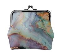 Colourful Marble Printed Coin Purse Pouch-Mini Coin Wallet,Change Purse,Leather Coin Pouch Holder For Woman Girls, Black, One Size, Modern,european Style, Retro