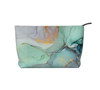 Colourful Marble Printed Make up Bag for Women Corduroy Makeup Bags Zipper Travel Cosmetic Bags Pouch Organizer