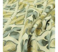 Colourful Moroccan Uniform Upholstery Fabric, Yellow, 10cm x 8cm Sample