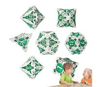Colourful Multi-Sided Dice Set - 7 Pack Multiidea Play Dice, Portable Funny Children's Toy Set | Creative Dice Kit for Board Games, Family Binding, Outdoor Camping, Friends Parties and Tabl