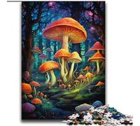 Colourful Mushroom Art Jigsaw Puzzles for Teenagers 2000, Suitable for Ages 14 And Up Wall Decoration Christmas Birthday Gift (70x100cm)