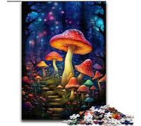 Colourful Mushroom Art JigsawPuzzle 1000 Pieces for Adults, Challenging Game Toys Wall Decoration Unique Birthday And Xmas Gifts (50x75cm)
