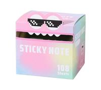 Colourful Notes Sticky Note Pads for School Planner Journaling Organisation as well as Daily Reminders (J, 7 cm)