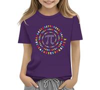 Colourful Number Day Math Kids T-Shirt Number Day 2025 School Math Day Top Number Day T Shirts Math Lovers T Shirt Rabbit Girls, purple, 6-7 Jahre