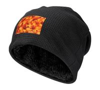 Colourful Orange Tiger Lily Floral Beanie Hats Winter Warm Skull Pullover Cap Cozy Knit Cap for Men And Women Gifts