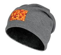 Colourful Orange Tiger Lily Floral Beanie Hats Winter Warm Skull Pullover Cap Cozy Knit Cap for Men And Women Gifts