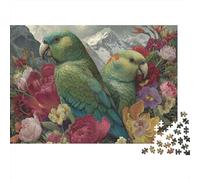 Colourful Parrot Jigsaw Puzzle A Fun Family Game Suitable for Adults Teenagers And Children Super Difficult Unique Design 500pcs (52x38cm)