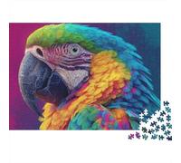 Colourful Parrot Jigsaw Puzzle Educational Puzzle Game Suitable for Home Decoration Relatively Difficult 1000pcs (75x50cm)