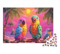 Colourful Parrot Jigsaw Puzzle Educational Puzzle Game Suitable for Home Decoration Relatively Difficult 1000pcs (75x50cm)