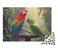 Colourful Parrot Jigsaw Puzzle Educational Puzzle Game Suitable for Home Decoration Relatively Difficult 1000pcs (75x50cm)