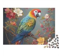 Colourful Parrot Jigsaw Puzzle Extremely Difficult, Very Hard to Complete Suitable for Adults 300pcs (40x28cm)