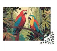 Colourful Parrot Jigsaw Puzzle Extremely Difficult, Very Hard to Complete Suitable for Adults 300pcs (40x28cm)