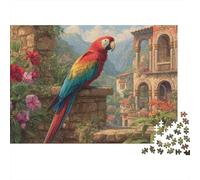 Colourful Parrot Jigsaw Puzzle Extremely Difficult, Very Hard to Complete Suitable for Adults 300pcs (40x28cm)