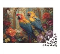 Colourful Parrot Jigsaw Puzzles A Brain-teasing Game Designed for Teenagers And Adults Cool And Fun Super Challenging 300pcs (40x28cm)