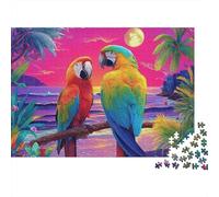 Colourful Parrot Jigsaw Puzzles A Brain-teasing Game Designed for Teenagers And Adults Cool And Fun Super Challenging 500pcs (52x38cm)