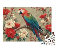 Colourful Parrot Jigsaw Puzzles Extremely Challenging Perfect for Passing The Time Strengthen Bonds Suitable for All Ages 500pcs (52x38cm)