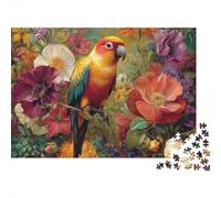 Colourful Parrot Jigsaw Puzzles Extremely Challenging Suitable for All Ages And Genders Strengthens Bonds Passes The Time 500pcs (52x38cm)