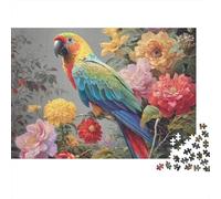 Colourful Parrot Jigsaw Puzzles Extremely Challenging Suitable for All Ages And Genders Strengthens Bonds Passes The Time 500pcs (52x38cm)