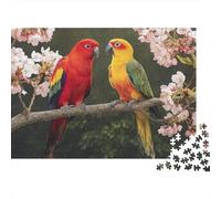 Colourful Parrot Jigsaw Puzzles Highly Challenging Great Fun The Perfect Way to Pass The Time Decorative Puzzle Pieces 500pcs (52x38cm)