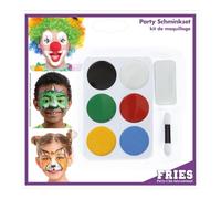 Colourful Party Fun: 6 Carnival Makeup Set with Accessories