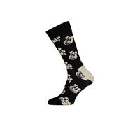 Colourful Patterned Dog Socks and Women Happy Socks Black 6-11