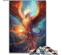 Colourful Phoenix Bird Jigsaw Puzzles for Teenagers 1000, Suitable for Ages 14 And Up Family Fun It Is Ideal As A Gift for The Whole Family (26x38cm)