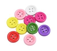 Colourful Plastic Buttons 4 Hole Round Sewing Craft Kit for Baby Garments DIY Projects Cardigan Decorations Scrapbook Supplies 12-40mm Assorted(20mm)