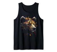 Colourful Polygon Bear - Zoo Art Animal Bear Tank Top
