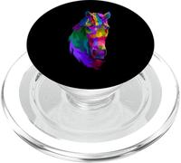 Colourful Pop Art Horse Portrait | Riding Funny Horses PopSockets PopGrip for MagSafe