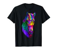 Colourful Pop Art Horse Portrait | Riding Funny Horses T-Shirt