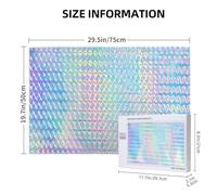 Colourful Rainbow Colour Hologram Holographic,1000 Pieces Wooden Jigsaw Family Game Jigsaw Puzzles for Adults Teens Home Decor
