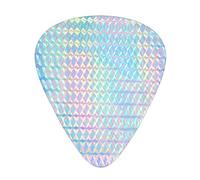 Colourful Rainbow Colour Hologram Holographic,12 Pcs Guitar Pick,3 Different Thickness Plectrums for Acoustic Guitar Bass Ukulele (0.46mm 0.96mm 0.71mm)