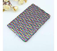 Colourful Rainbow Glittery A5 Sequin Reversible Notebook, Birthday Present for Daily Use, Writing Projects, Creating Lists and Keeping Notes